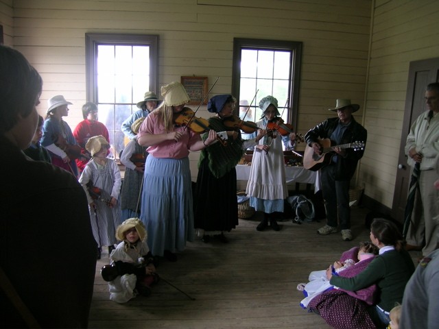 Blazing Bows play music for May Celebration (2005)